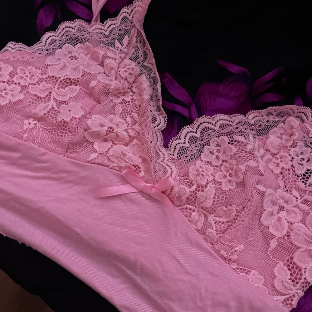 Pink Lace Bralette - Women Intimates & Sleepwear